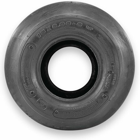 RUBBERMASTER 15x6.00-6 Rib 4 Ply Tubeless Low Speed Tire 450190